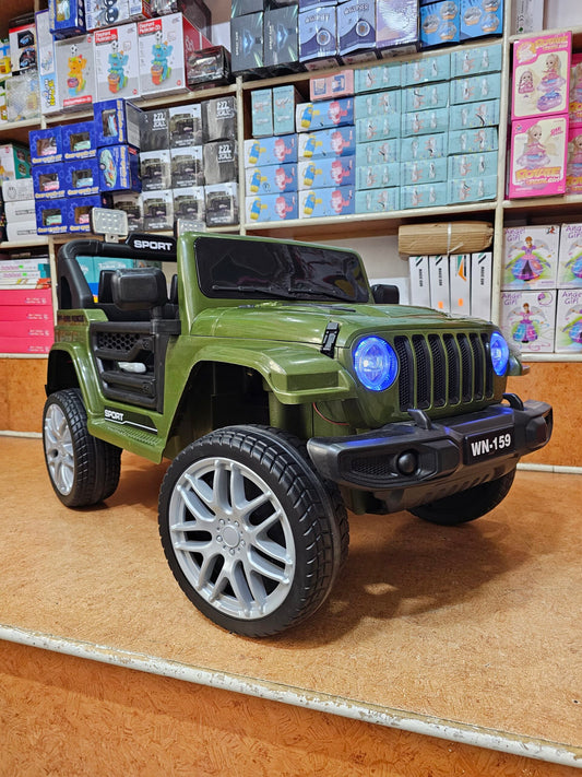 TurboTrail Green Jeep The Ultimate Kids’ Electric Ride-On