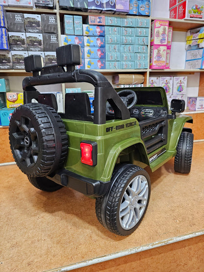 TurboTrail Green Jeep The Ultimate Kids’ Electric Ride-On