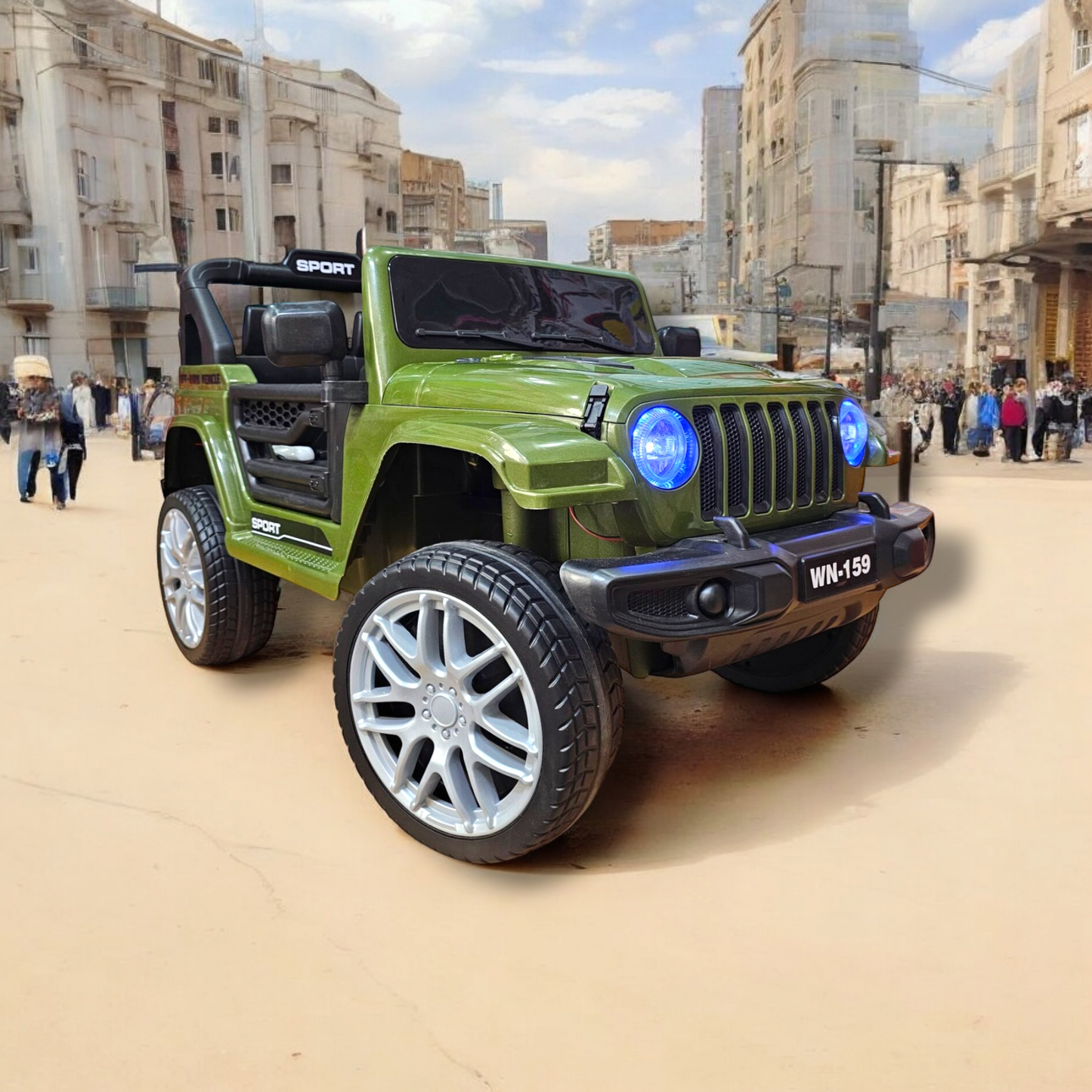 TurboTrail Green Jeep The Ultimate Kids’ Electric Ride-On