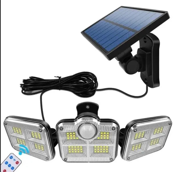 3 Head Motion Sensor 270 Wide Angle Illumination Waterproof Solar Light Maaz Solar