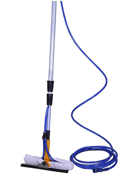 Solar Cleaning Brush - 7ft to 20ft Long Aluminum Extendable Rod with Wiper & Cleaning Duster