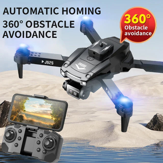 JS25 Dual 4K HD Camera Drone Professional Aerial Photography Intelligent Obstacle Avoidance Optical Flow Locating Foldable Drone