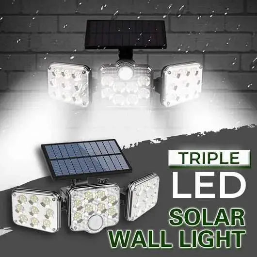 3 Head Motion Sensor 270 Wide Angle Illumination Waterproof Solar Light Maaz Solar