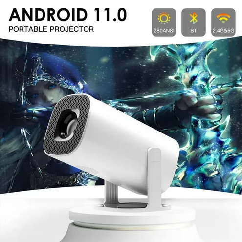 Original HangTop Android 11 Wifi 6.0 Smart Mini Projector