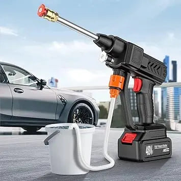 Pure Copper Wireless Car Washer Gun (Single / Double Battery) - Imported Quality Maaz Solar