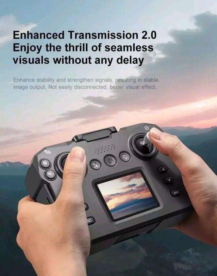 K12MAX SCREEN LCD DISPLAY GPS BRUSHLESS MOTORS AVOIDANCE OBSTACLE OPTICAL FLOW DRONE WITH TRIPLE CAMERA AND CARRYING BAG