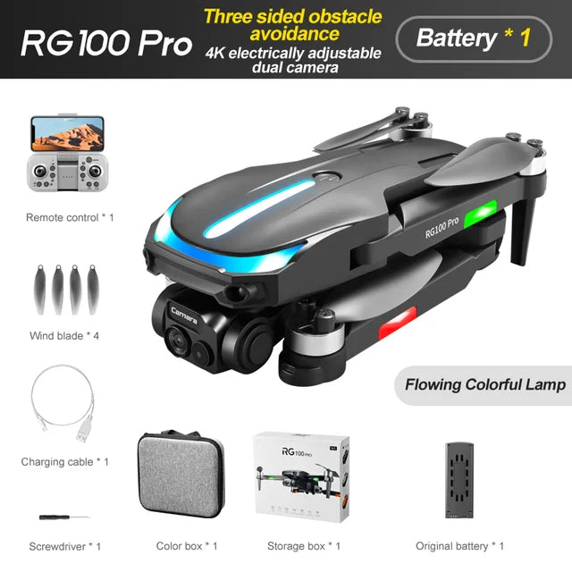 RG100Pro Brushless Motors Drones Foldable Camera Drone