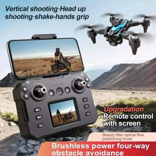 K12MAX SCREEN LCD DISPLAY GPS BRUSHLESS MOTORS AVOIDANCE OBSTACLE OPTICAL FLOW DRONE WITH TRIPLE CAMERA AND CARRYING BAG