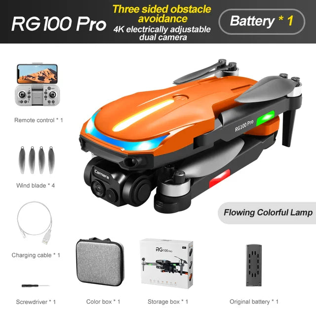 RG100Pro Brushless Motors Drones Foldable Camera Drone