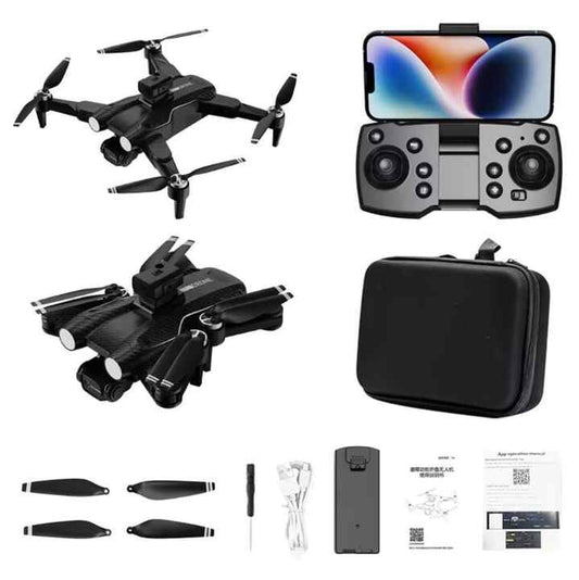 F167 drone 4K dual cameras obstacle avoidance optical wifi fpv foldable brushless Helicopter RC Drone Profesional Quadcopter