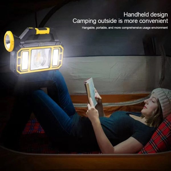 Solar Lantern Emergency Camping Lamp + Mobile Power Bank For Outdoor Camping Hiking