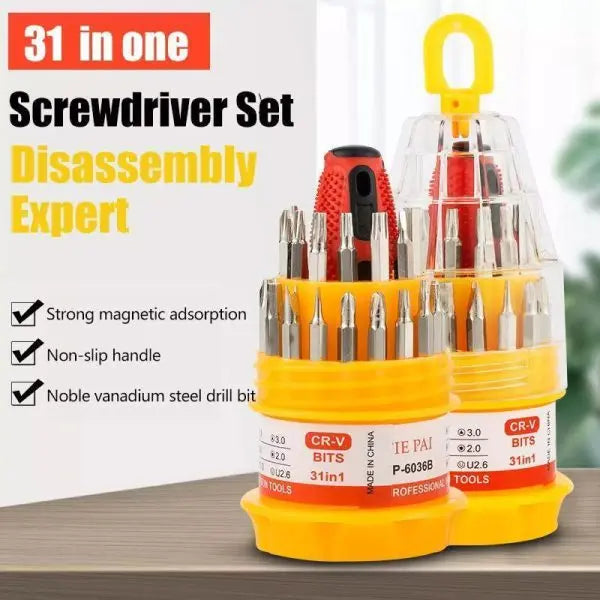 31 In 1 Universal Magnetic Screw Driver Kit - High Quality Maaz Solar